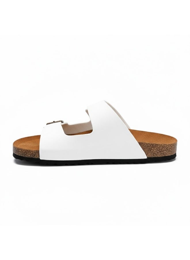 Stylish men's slippers with a modern and comfortable design – genuine leather and non-slip orthopedic sole, available in various sizes and colors. - Image 2